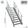 10 Stufen Stahltreppe beidseitig. Geländer Breite 130cm Produktbild-Vorschau 1
