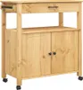 vidaXL Küchenwagen MONZA 84x40x88,5 cm Massivholz Kiefer Produktbild-Vorschau 1
