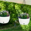 Relaxdays Blumenampel mit Wasserspeicher, 2er Set, HxD Produktbild-Vorschau 5
