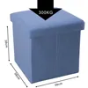 Intirilife Faltbarer Sitzhocker 38x38x38 cm in MEER BLAU - Produktbild-Vorschau 3