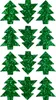 Oblique Unique 24 Tannenbaum Sticker Xmas Glitzer Aufkleber Produktbild-Vorschau 3