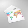 Bilder auf glas - Karte Worte Welt Geographie - 70x70cm - Produktbild-Vorschau 2