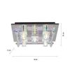 Plafoneiera a LED, telecomando, cambiacolori, vetro, L 50 Anteprima dell’immagine prodotto 8