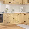 vidaXL Armadio SKI Marrone miele 80 x 46 x 81 cm Legno di Anteprima dell’immagine prodotto 2