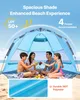 VEVOR Pop-Up Strandmuschel Sonnenschutz für 4 Personen, UPF Produktbild-Vorschau 2