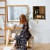 Relaxdays : armoire suspendue brun foncé LAMELL, armoire de Voir les images du produit 3