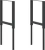 Two black metal table legs are shown against a white background. Náhled obrázku produktu