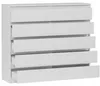 Komoda 160 cm 10 zásuvek skříňka FRAMIRE R-160-S10 bílá Náhled obrázku produktu 5