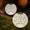 LED Solarleuchte, Kugel, Beton, weiß-grau, schwarz, 20 cm Produktbild-Vorschau 8