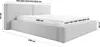 FEDVE Polsterbett Doppelbett Lopra Bett Bettkasten 200x200 Produktbild-Vorschau 6