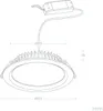LED Einbaustrahler flach 20W Rund SuperSlim Ausschnitt Produktbild-Vorschau 5