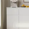Hochglanz Sideboard Weiß 120x40x83cm, 2 Schubladen & 3 Produktbild-Vorschau 4