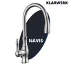 KLARWERK® NAVIS | Edelstahl ausziehbare Küchenarmatur Produktbild-Vorschau 1