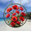 GKA XL Sonnenfänger Mohn 20 cm Buntglas Lichtfänger Produktbild-Vorschau 2