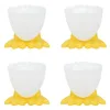 4X EIERBECHER Hühnerfuß aus Kunststoff Eierhalter Produktbild-Vorschau 1