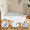A modern bathroom with a white, flat rectangular shower tray. Náhľad obrázku produktu