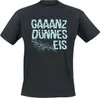 Sprüche T-Shirt Herren Ganz dünnes Eis schwarz XXL Produktbild-Vorschau 1