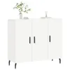 The Living Store Sideboard Weiß 90x34x80 cm Holzwerkstoff Produktbild-Vorschau 3