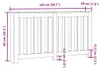 vidaXL Panele grzejnikowe dąb sonoma 149x20x82 cm materiał Podgląd zdjęcia produktu 6