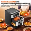 15L Heißluftfritteuse & Ofen, 2 Zonen, 8L Körbe + 7L Produktbild-Vorschau 10
