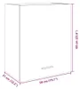 vidaXL Nástěnná skříň Lyon Sonoma dub 50x31x60 cm materiál Náhled obrázku produktu 8