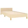vidaXL Bettgestell mit Kopfteil Creme 100x200 cm Stoff -  Produktbild-Vorschau 6