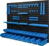 A wall-mounted storage system with multiple bins and shelves. Náhled obrázku produktu