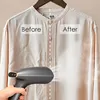 A shirt is being steamed to remove wrinkles, showing a before and after comparison. Náhľad obrázku produktu