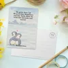 Mr. & Mrs. Panda Ansichtskarte Pinguine Kuscheln Design - Produktbild-Vorschau 3