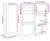 vidaXL Nástěnná šperkovnice se zrcadlem 30x8,5x67 cm Náhled obrázku produktu 8