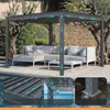Pergola Tarasowa Antracytowa Altana z otwieranym dachem Podgląd zdjęcia produktu 8