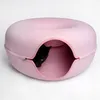 Legowisko Tunel Dla Kota Okrągłe Donut Domek 50 Cm Różowy Podgląd zdjęcia produktu 8