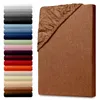 Jersey Spannbettlaken 140-160x200cm 100% Baumwolle Nougat Produktbild-Vorschau 9
