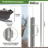 Z-Profil Zaunpfosten 200 cm feuerverzinkt 10x Zaunpfähle Produktbild-Vorschau 3
