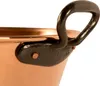 A close-up view of the handle and rim of a copper pot. Produktbild-Vorschau