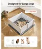 SucceBuy Klatka dla psów, 122 x 122 x 46 cm, kojec dla Podgląd zdjęcia produktu 2