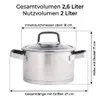 Nerezový hrniec, objem 2 litre, priemer 18 cm, hrniec na Náhľad obrázku produktu 3