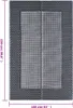 A flat lay image of a rectangular rug with a patterned border and a central section divided into two panels. Dimensions are indicated with measurement lines and text. Produktbild-Vorschau