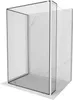 Mexen Kioto Duschwand Walk-in 100 x 90 x 40 cm, schwarzes Produktbild-Vorschau 1