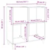 Skříňka na LP desky černá 84,5 x 38 x 89 cm kompozitní Náhled obrázku produktu 9
