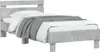 vidaXL Struttura letto con testiera e luci LED grigio Anteprima dell’immagine prodotto 6