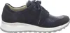 A side view of a blue women's sneaker with a textured toe box and a silver accent on the heel. Náhľad obrázku produktu