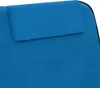 vidaXL Tapis de plage pliable 2 pièces acier et tissu bleu Voir les images du produit 13