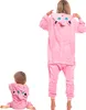 Nikcorp Jumpsuit Pyjama Damen Kinder Onesie Figur Rosa L Produktbild-Vorschau 8
