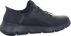 A side view of a black Skechers Slip-Ins shoe. Náhled obrázku produktu