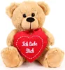 Teddybär mit Herz Ich liebe Dich braun 25 cm Produktbild-Vorschau 1