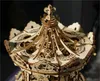 A close-up, detailed view of a wooden carousel model. Anteprima dell’immagine prodotto