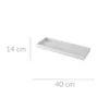 Prodex Tablett, rechteckig, Holz, weiß, 40 x 14 cm, 670700 Produktbild-Vorschau 5
