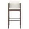 A single bar stool with a white cushion is shown from the front against a white background. Náhľad obrázku produktu