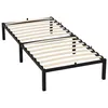 Metallbett Bettrahmen mit Matratze 90 x 200 cm, Bettgestell Produktbild-Vorschau 16